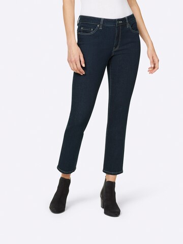 Coupe slim Jean heine en bleu : devant