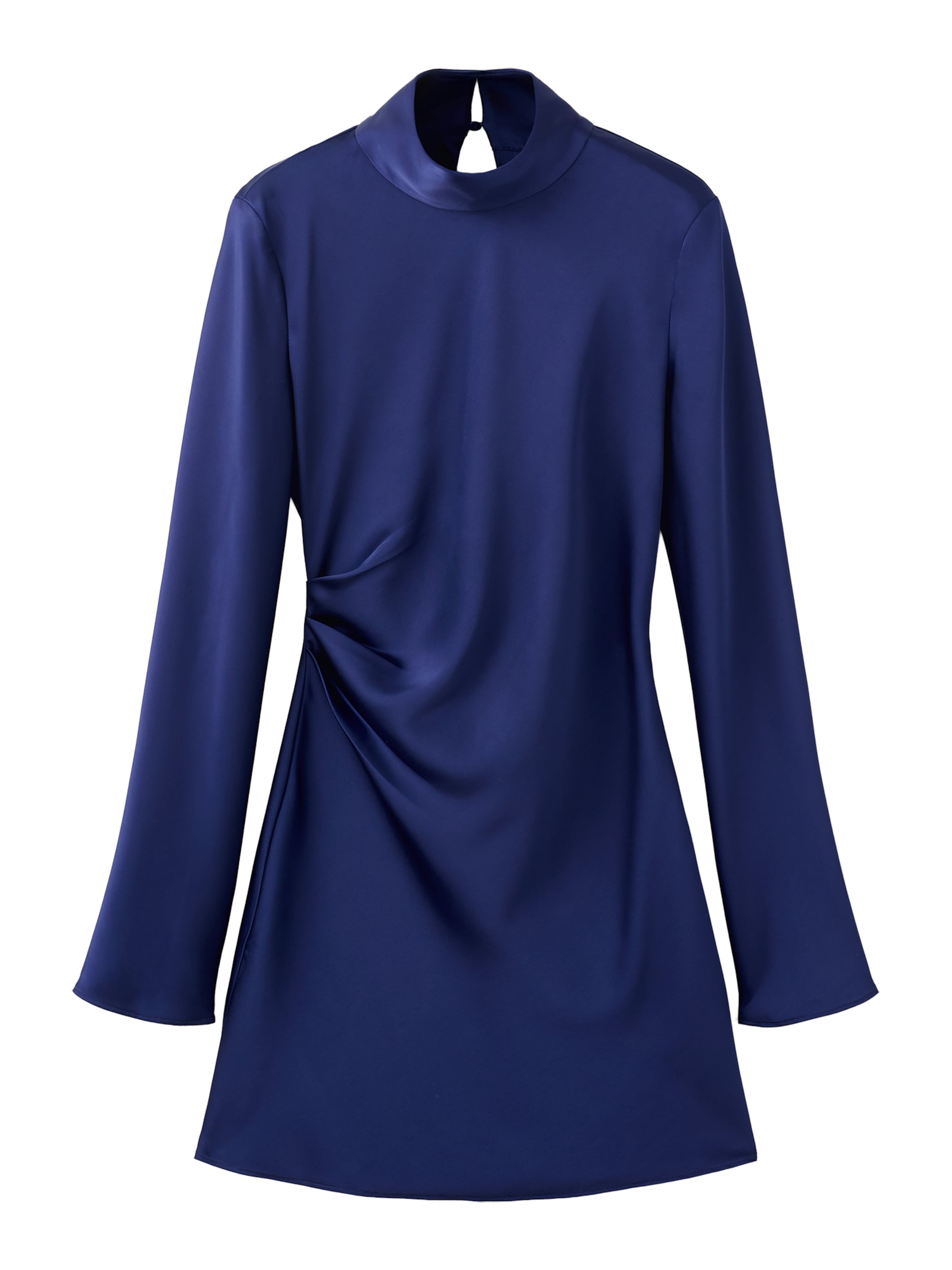 MANGO Koktejlové šaty 'BRONZO' – modrá: přední strana