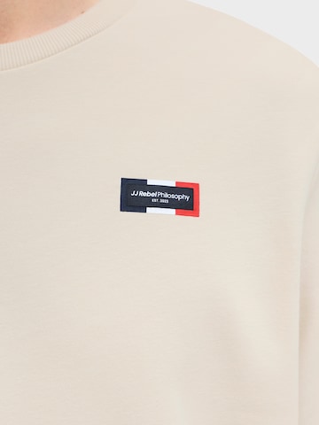 JJ Rebel Sweatshirt 'JREBDRUMMER' i beige
