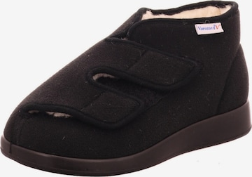 Pantoufle 'Hausschuh Herren 60 925 60 Textil in schwarz' FLORETT en noir : devant