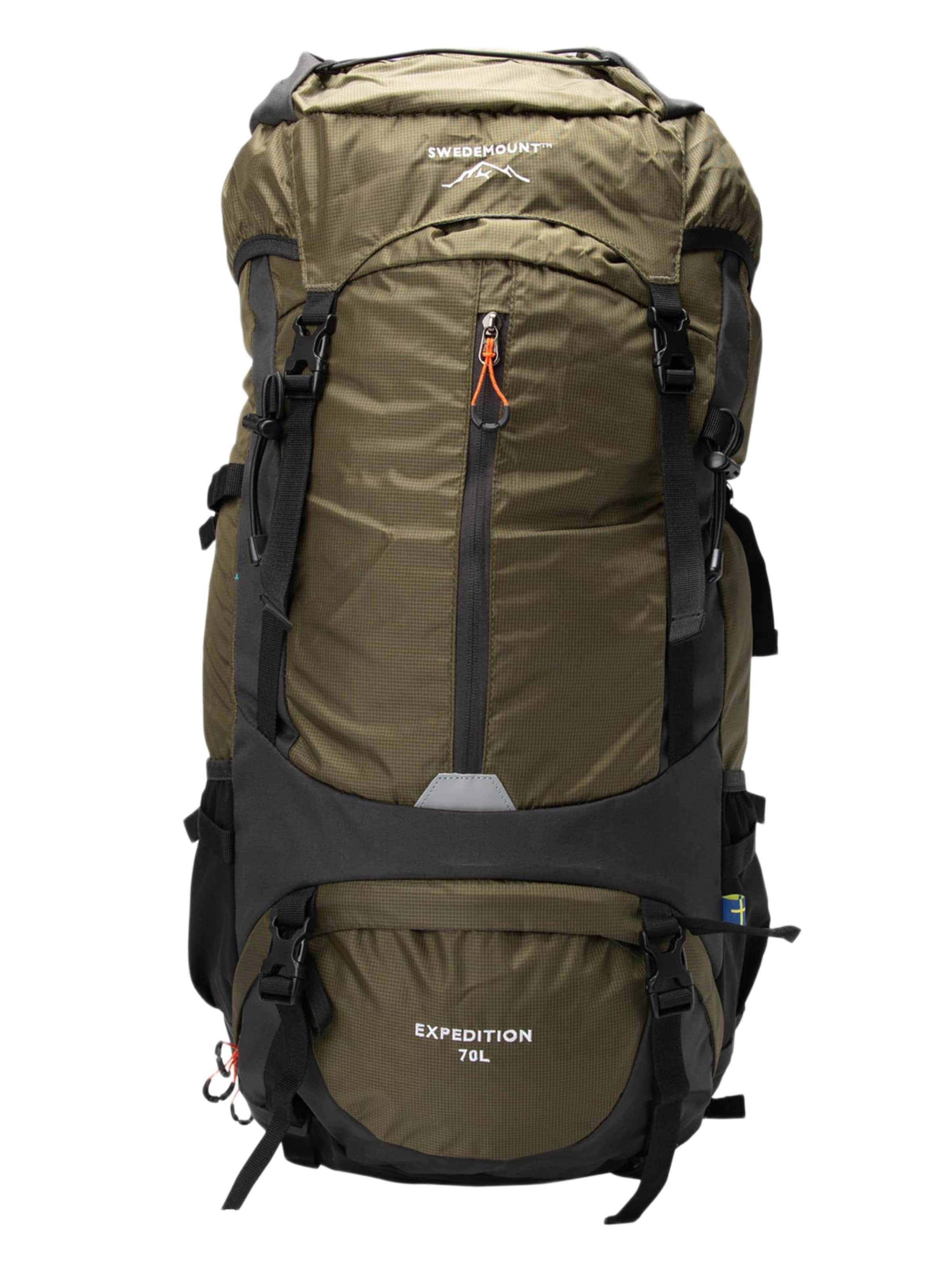 SWEDEMOUNT Sports Backpack 'Expedition' in Green: front