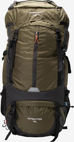 SWEDEMOUNT Sports backpack 'Expedition' in Green: front