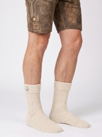 celodoro Traditional Socks 'Tradition' in White: front