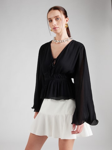 Gina Tricot Блузка в Черный: спереди