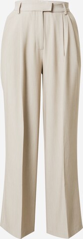 Soft Rebels Wide leg Pleated Pants 'Malia' in Beige: front