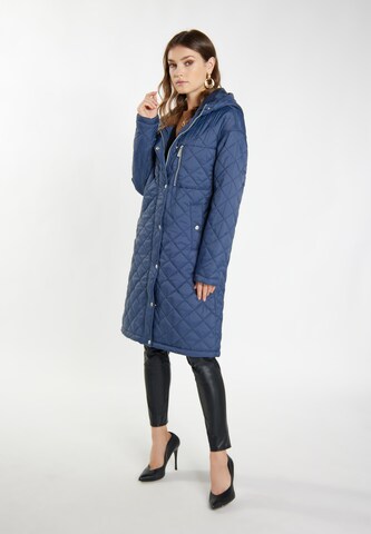 faina Between-seasons coat 'Tylin' in Blue: front