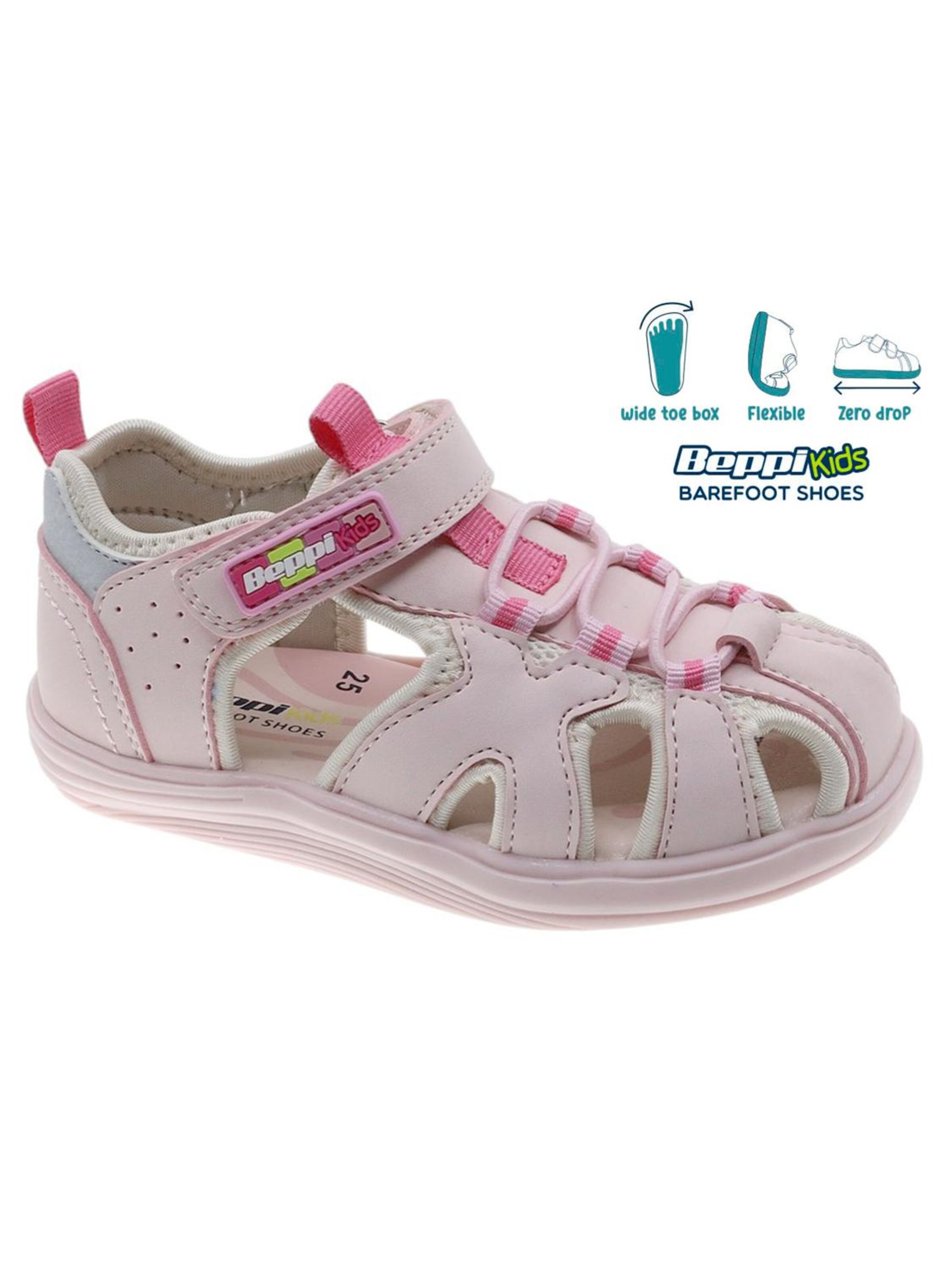 Beppi Sandale 'Casual Sandal'‌‌‌‌‌‌‌‌‌ in Pink: Vorderseite