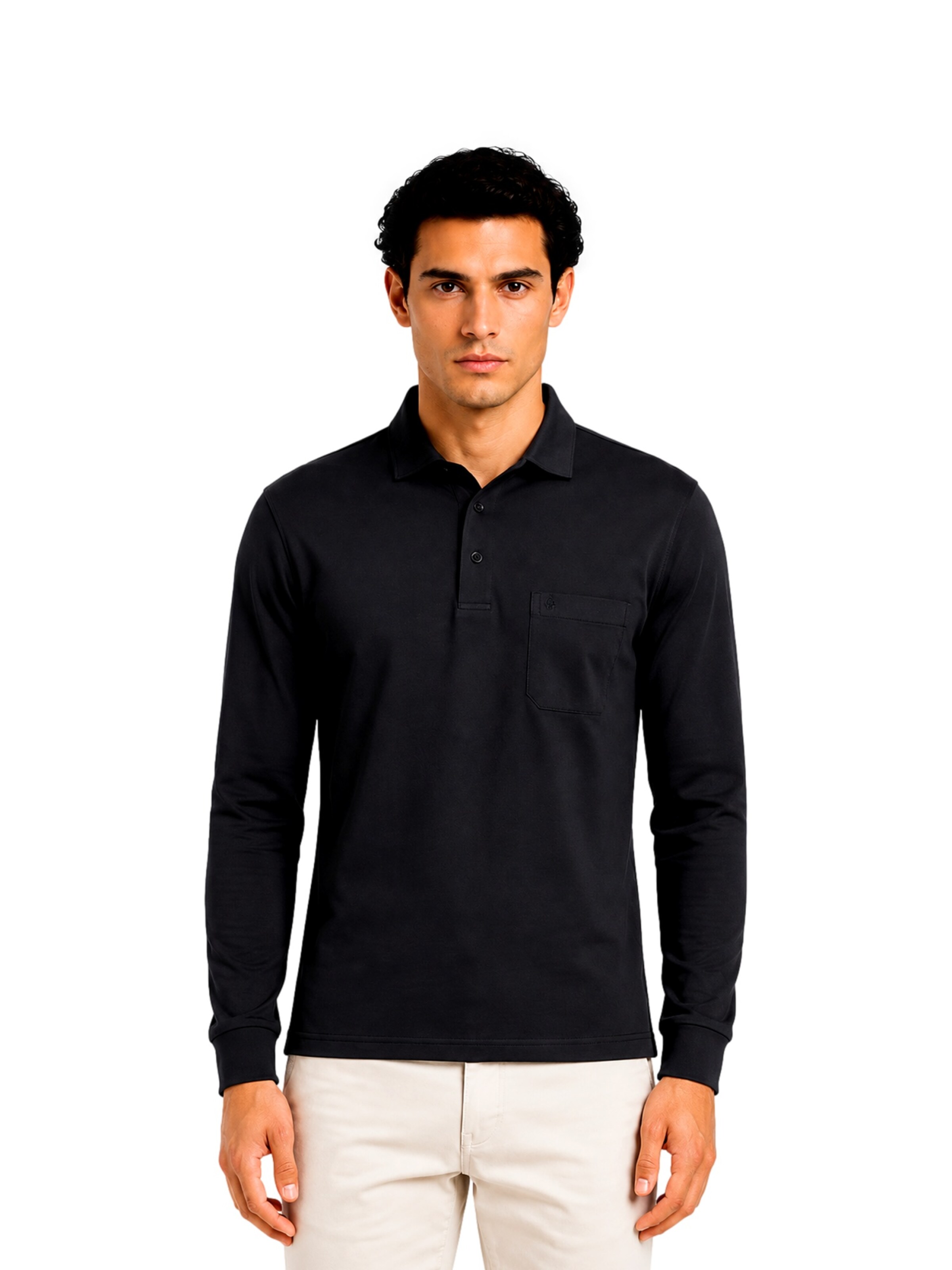 T-Shirt Ragman en noir : devant