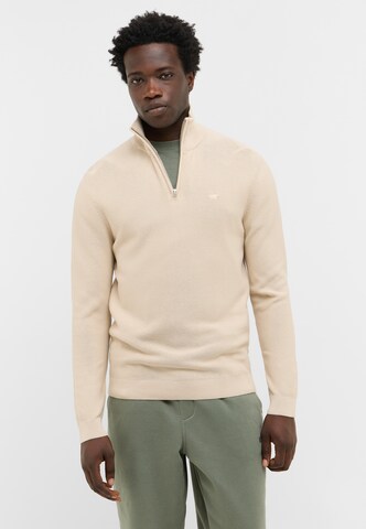 MUSTANG Sweater 'Style Everett' in Beige: front