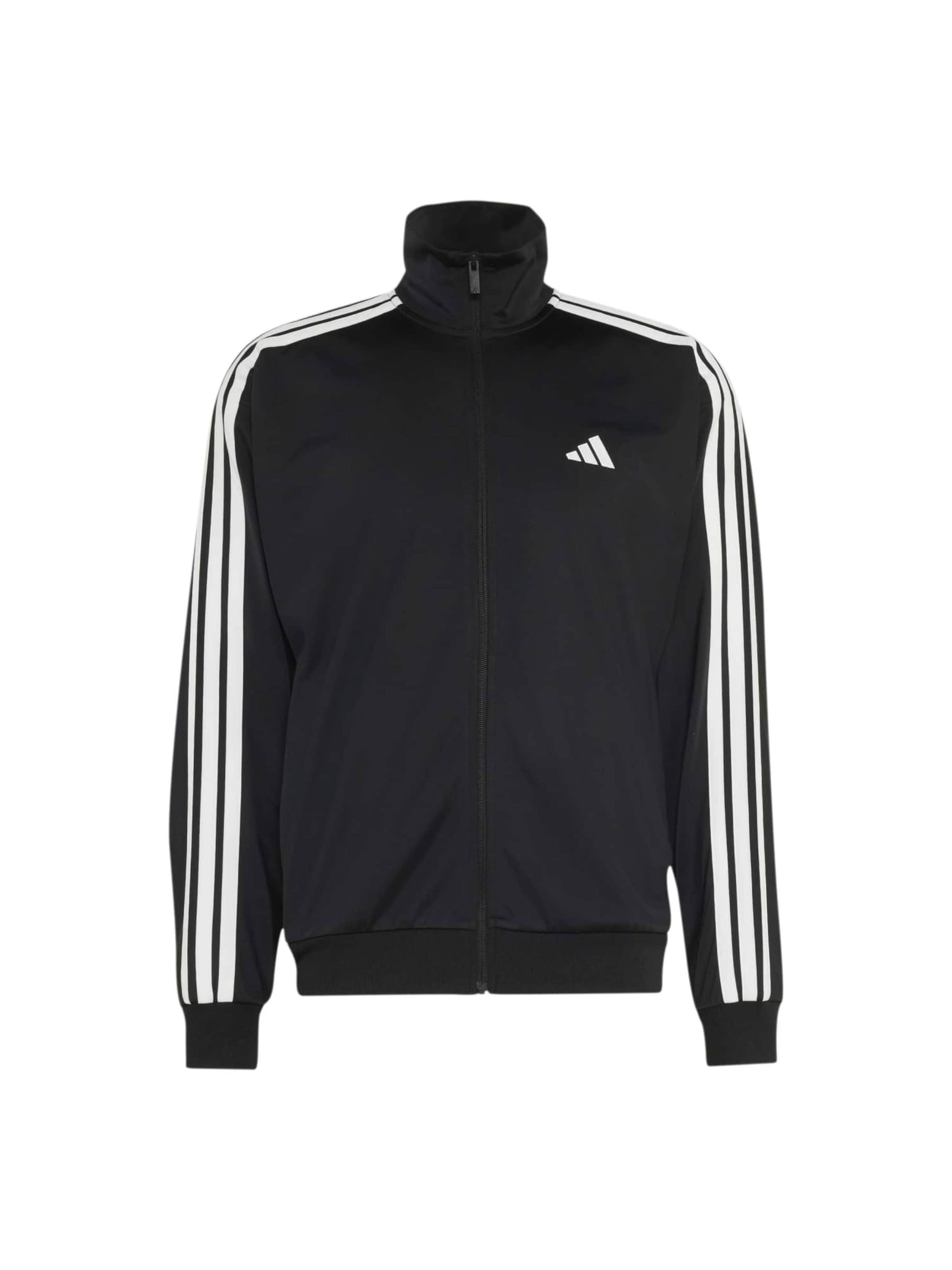 Giacca di felpa sportiva di ADIDAS SPORTSWEAR in nero: frontale