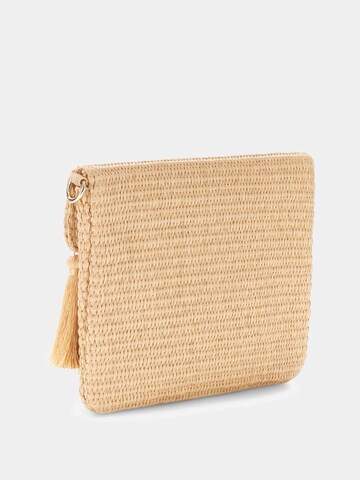 GUESS Shoulder Bag 'Raffia' in Beige