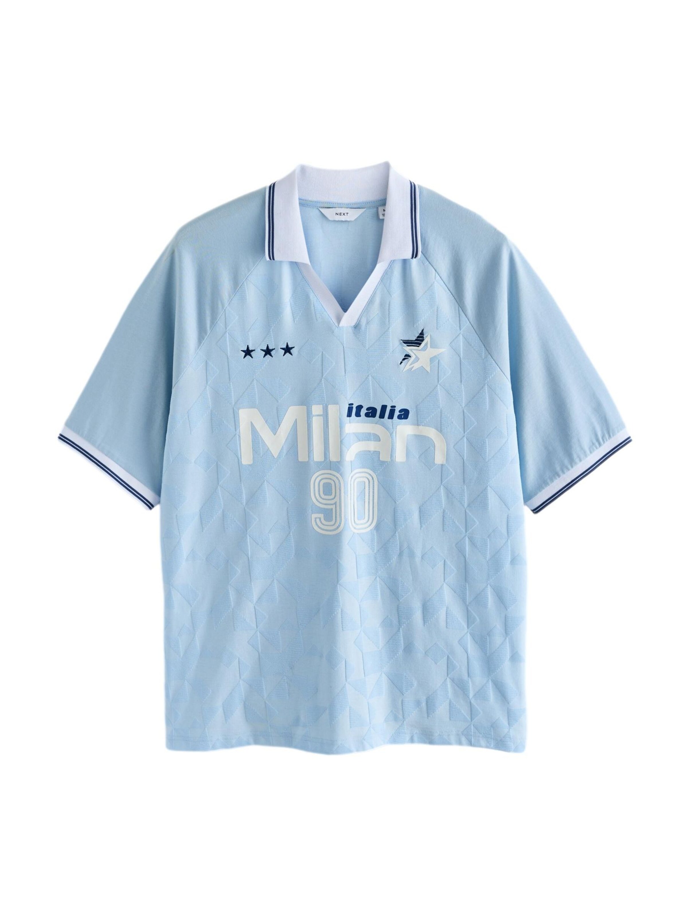 T-Shirt Next en bleu : devant