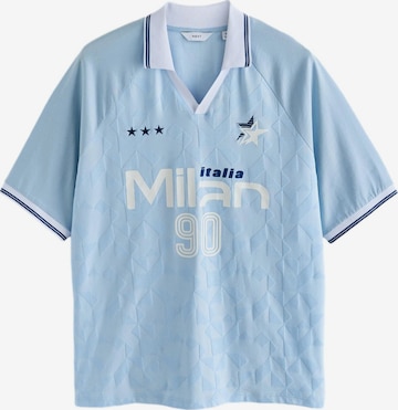 T-Shirt Next en bleu : devant