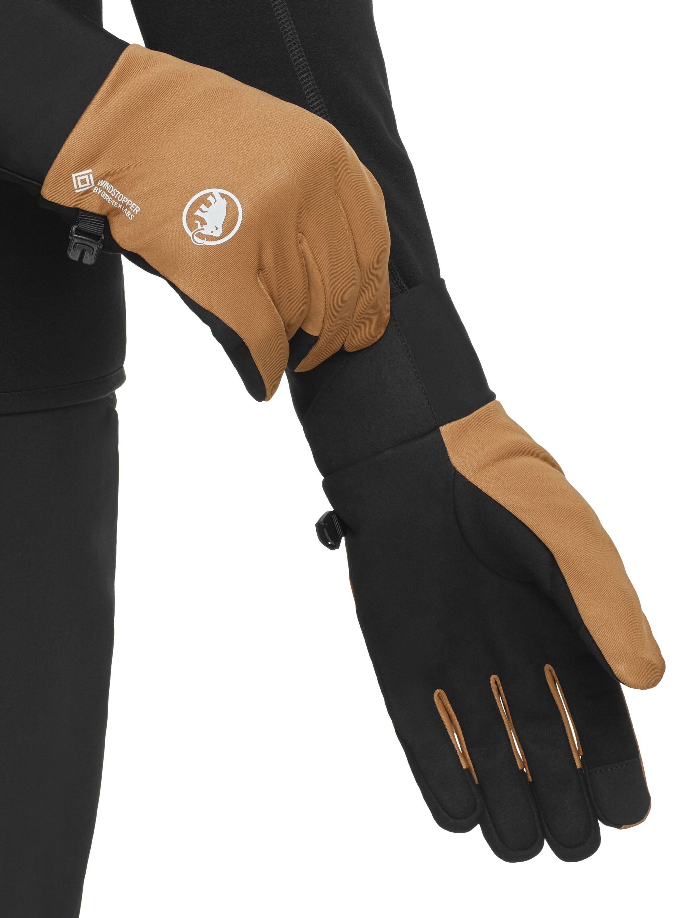 MAMMUT Fingerhandschuhe in Braun: Vorderseite