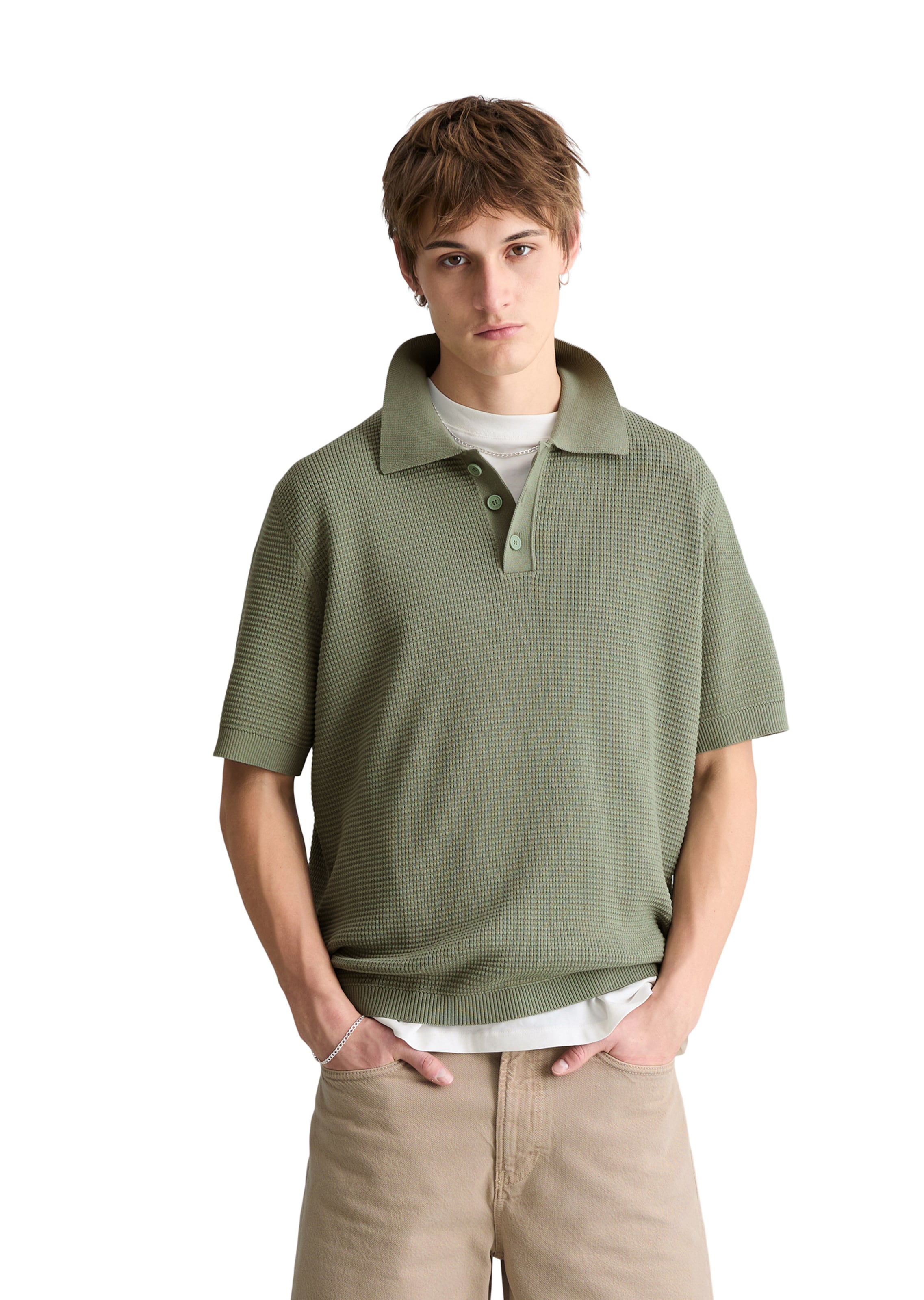 Marc O'Polo DENIM Trui in Groen: voorkant
