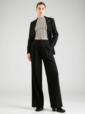 Wide leg Pantaloni cutați 'Rose ' de la SCOTCH & SODA pe negru