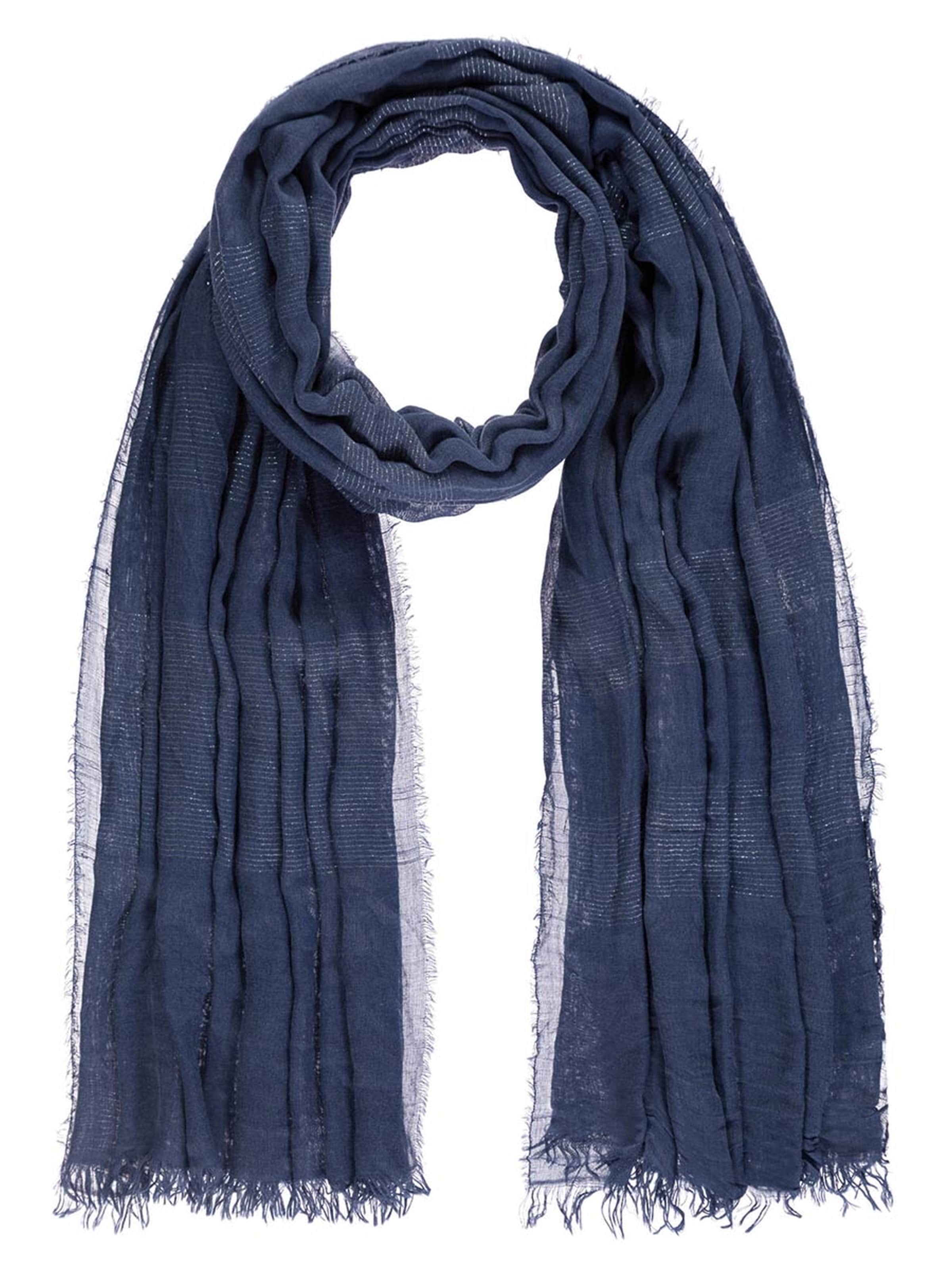 Passigatti Wrap 'Schal m. Silber-Lurexeffekten' in Blue: front