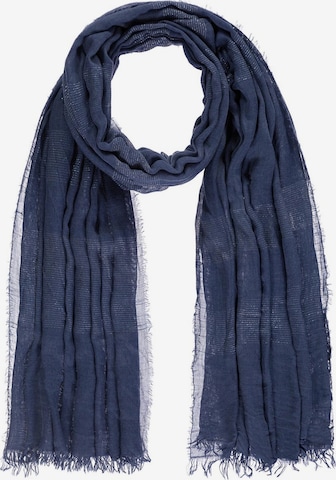 Passigatti Wrap 'Schal m. Silber-Lurexeffekten' in Blue: front