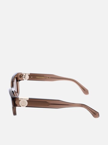FERRAGAMO Sonnenbrille‌‌‌‌‌‌‌ in Braun