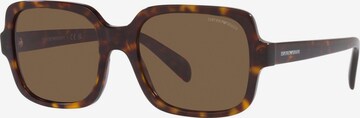 Occhiali da sole '0EA4195 55 502673' di Emporio Armani in marrone: frontale