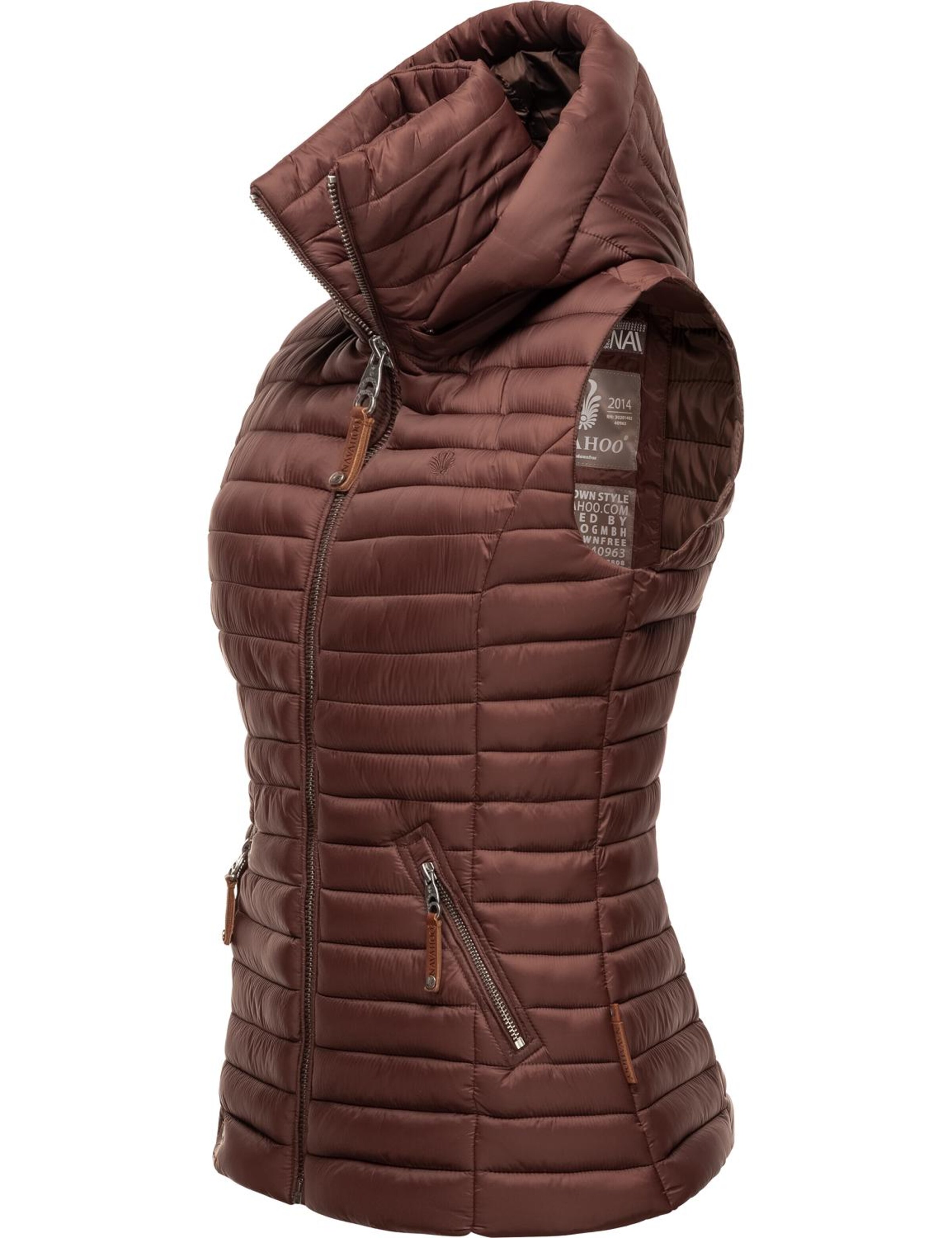 NAVAHOO Vest 'Shadaa' in Brown