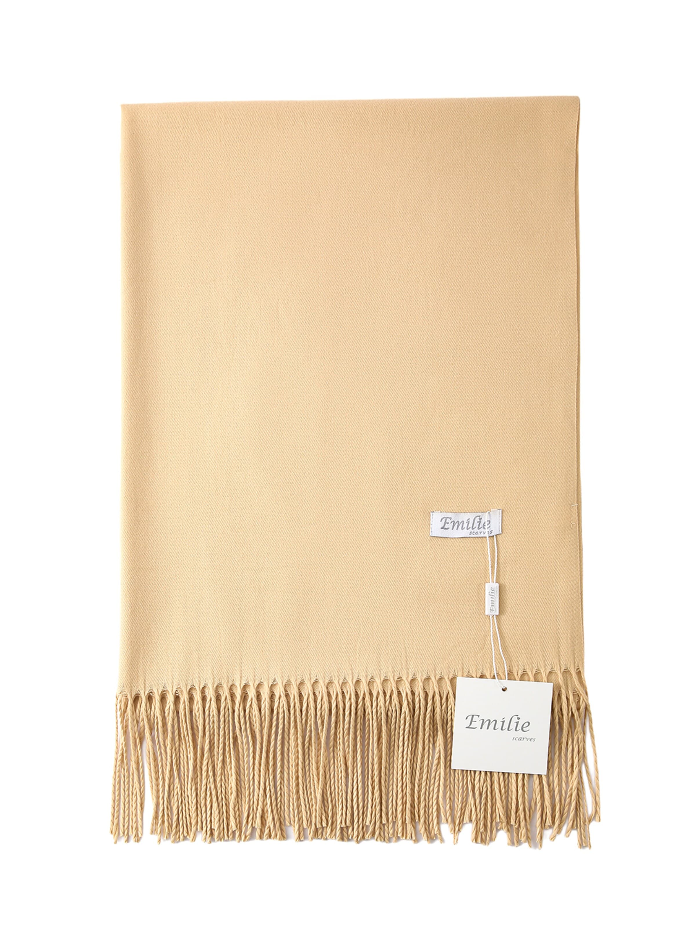 Emilie collection Sjaal 'Pashmina scarf' in Beige: voorkant