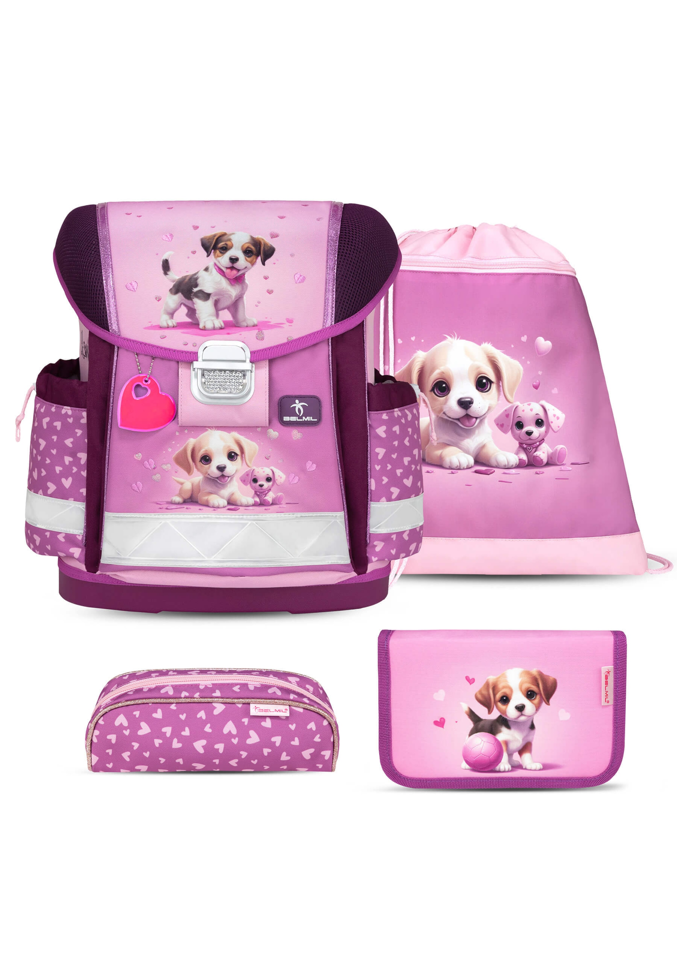 Belmil Backpack in Purple: front