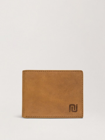 NEGOTIA Leather Wallet 'Folden' in Brown: front