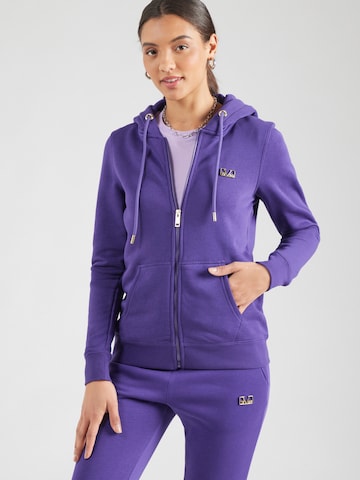 19V69 ITALIA Collegetakki 'MIA' värissä lila: etupuoli