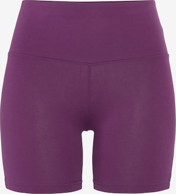 LASCANA Workout Pants in Purple: front