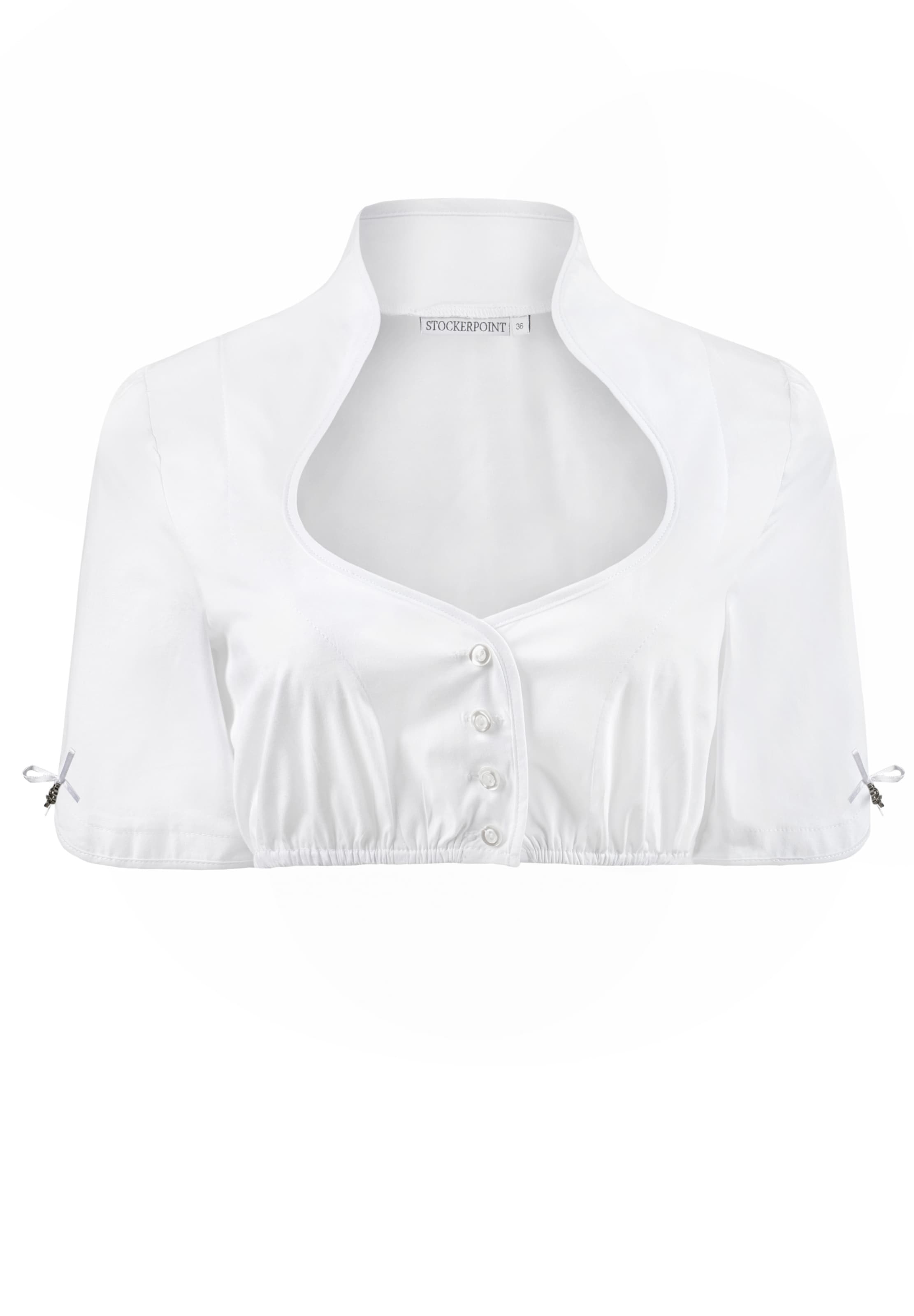 STOCKERPOINT Trachtenbluse 'Solange' in Weiß: Vorderseite