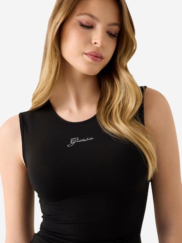 Top 'MINI' di GUESS in nero