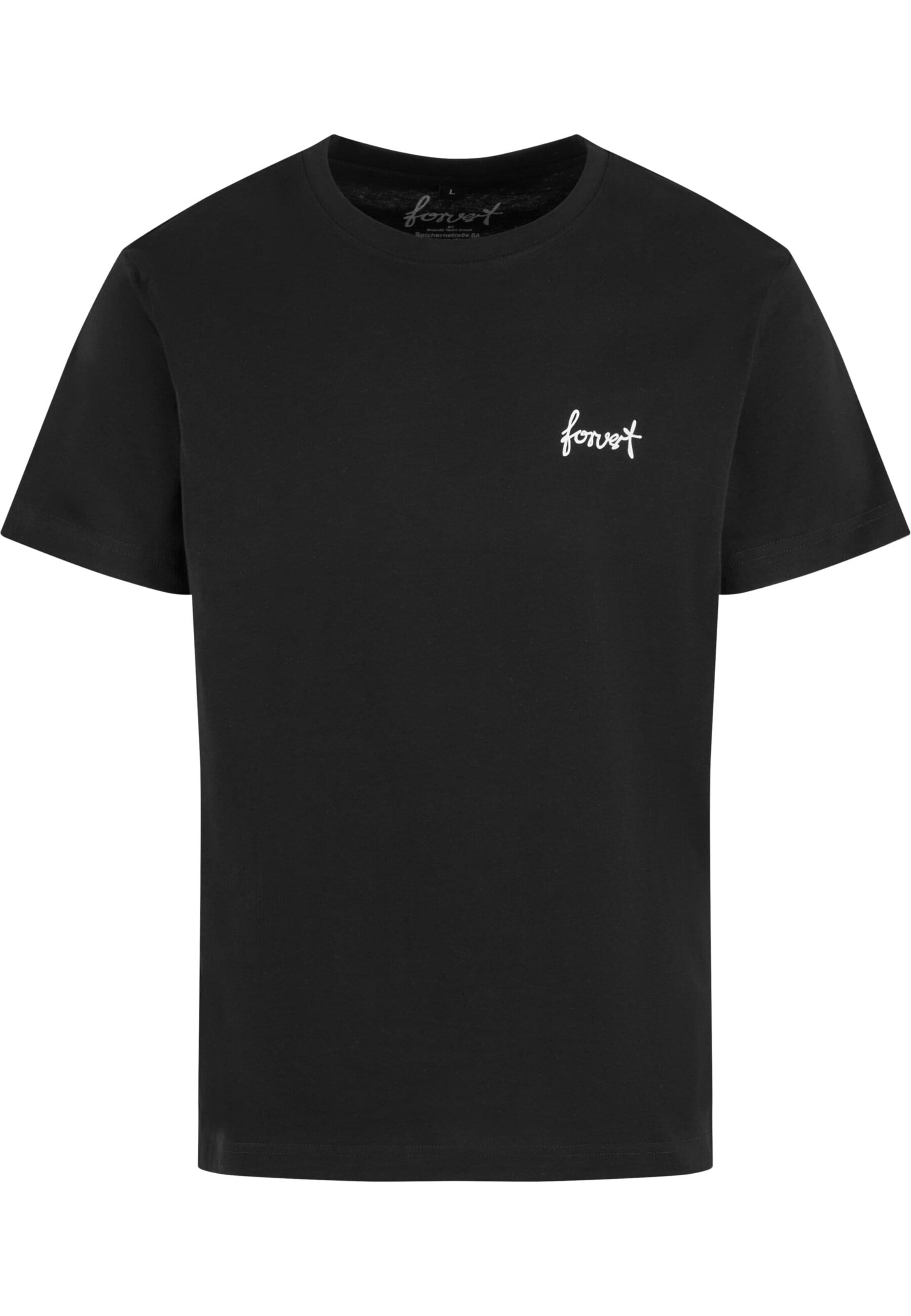 melns Forvert T-Krekls 'Salinas': no priekšpuses