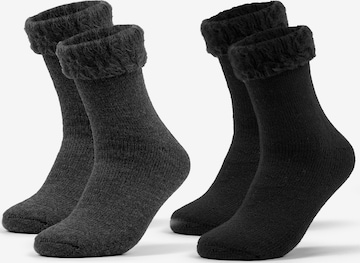 Occulto Socks 'Thermo Yuki' in Grey: front