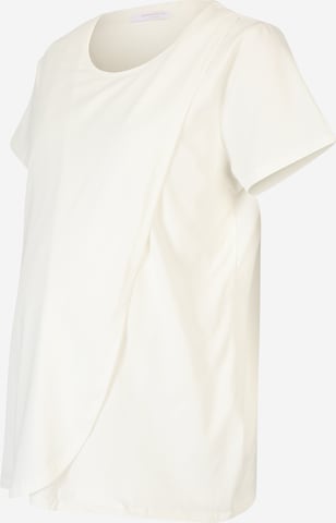 Mamalicious Curve Shirt 'EMMA' in White: front