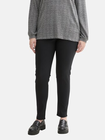 Tom Tailor Women + Skinny Jeans in Black: front