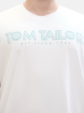 TOM TAILOR Men + Shirt in White