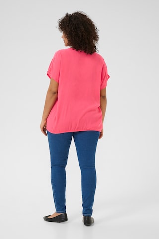 KAFFE CURVE Blouse in Pink