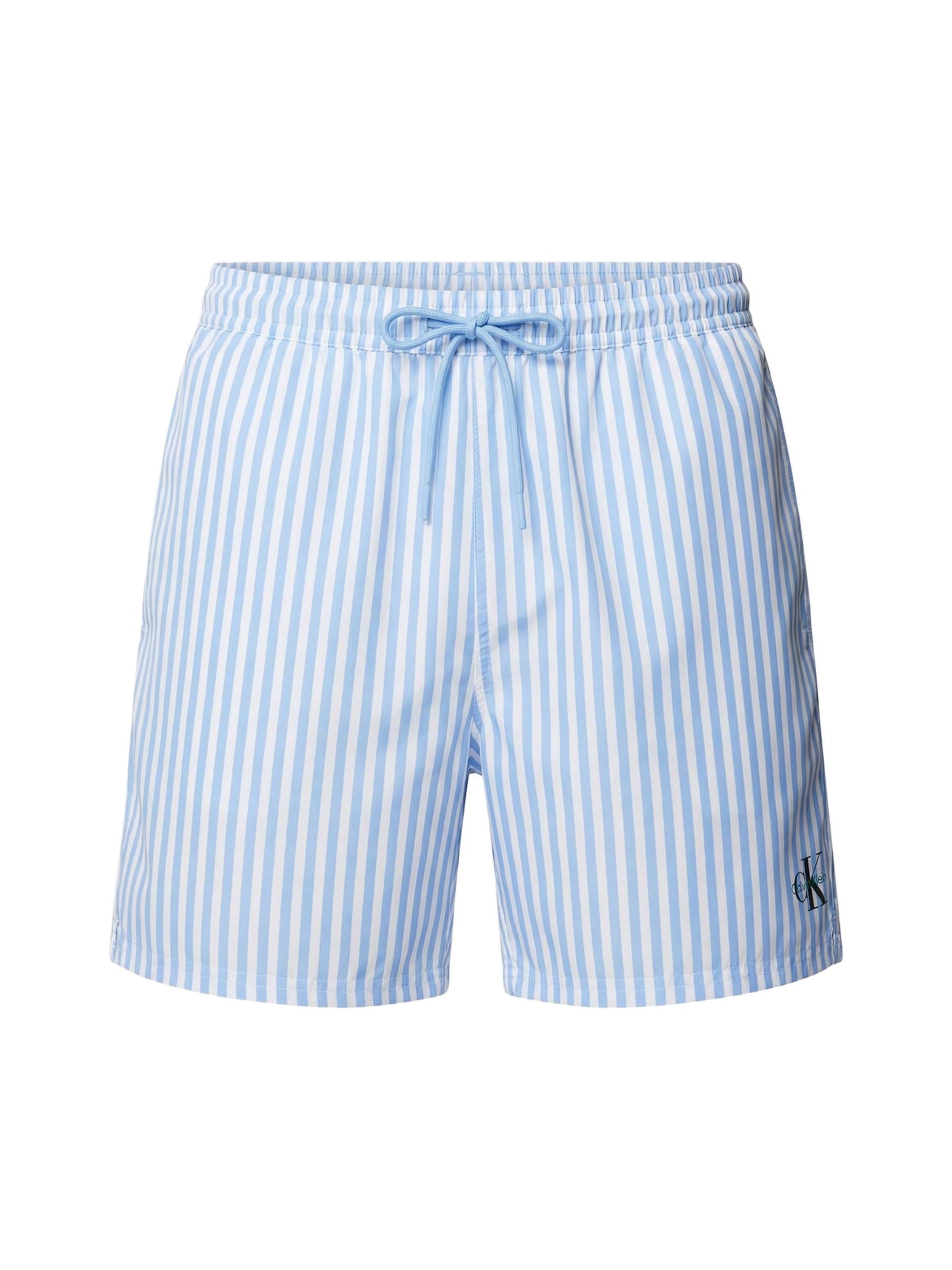 Shorts de bain 'CALVIN KLEIN MEDIUM DRAWSTRING Costumi da bagno' Calvin Klein en bleu : devant