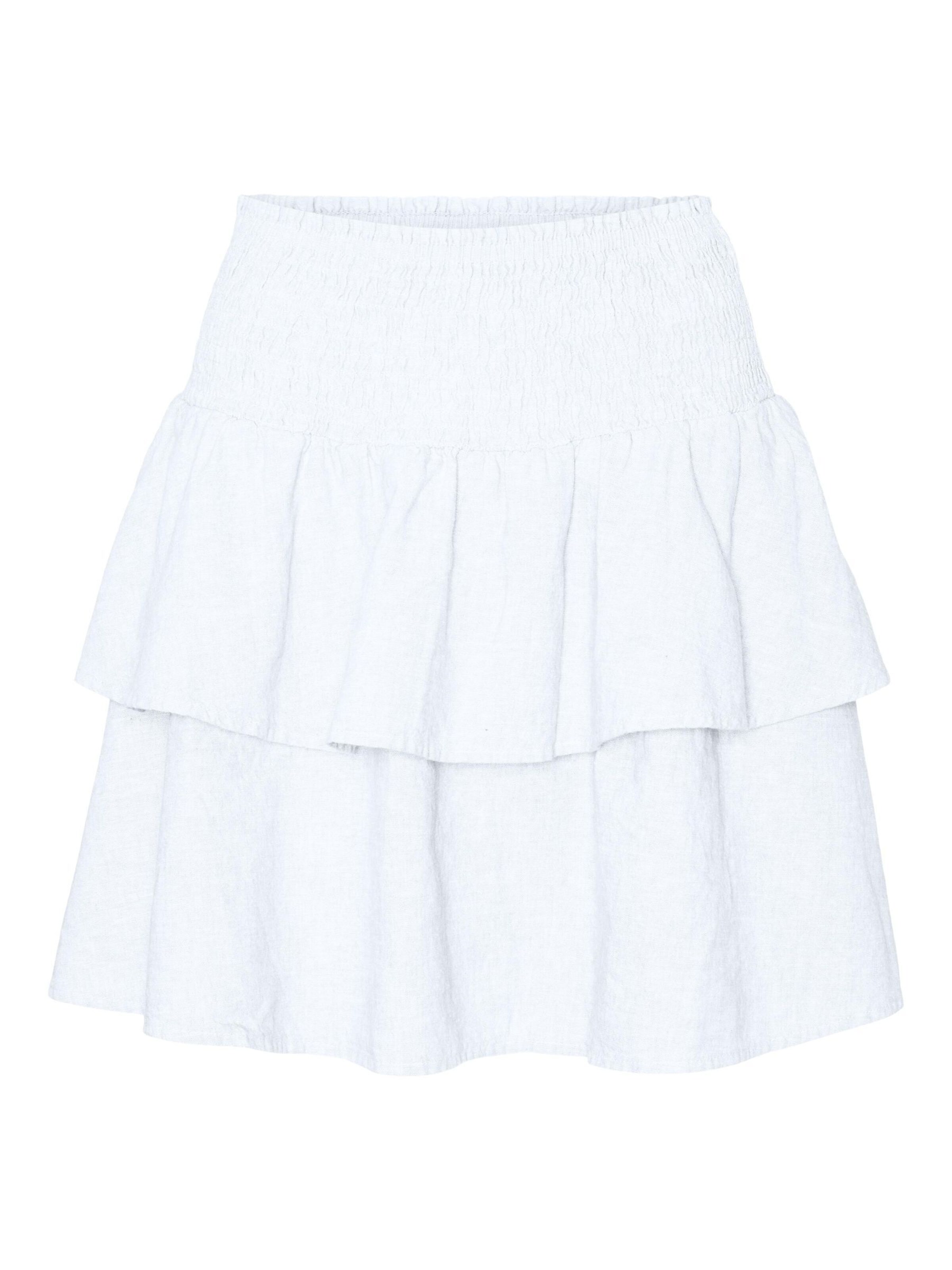 VERO MODA Nederdel 'LUNA' i hvid: forside