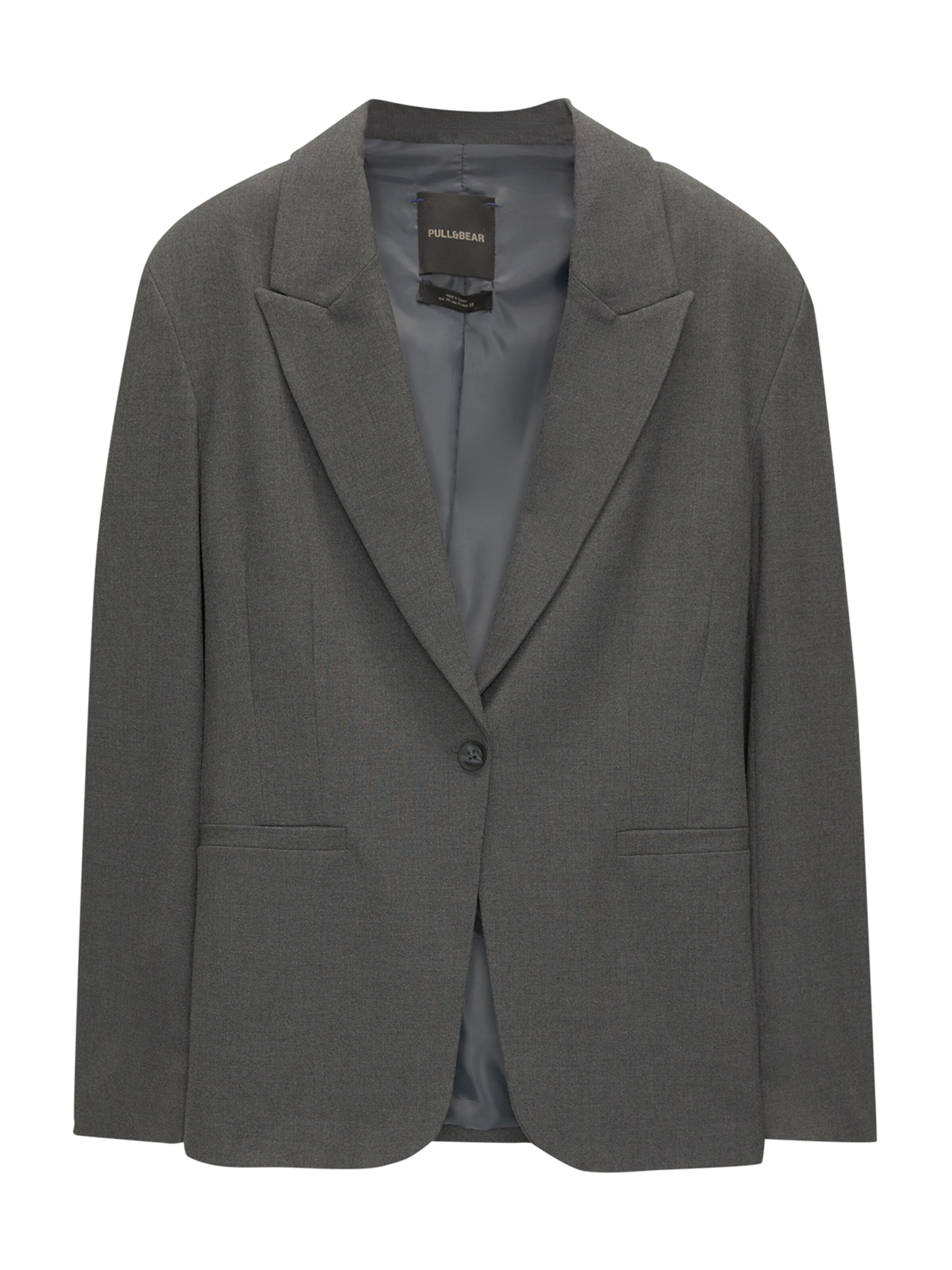Pull&Bear Blazer in Grau: Vorderseite