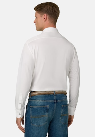 Boggi Milano Regular fit Button Up Shirt in White: back