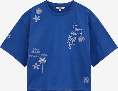 WE Fashion Paita värissä koboltinsininen / valkoinen, Tuotenäkymä