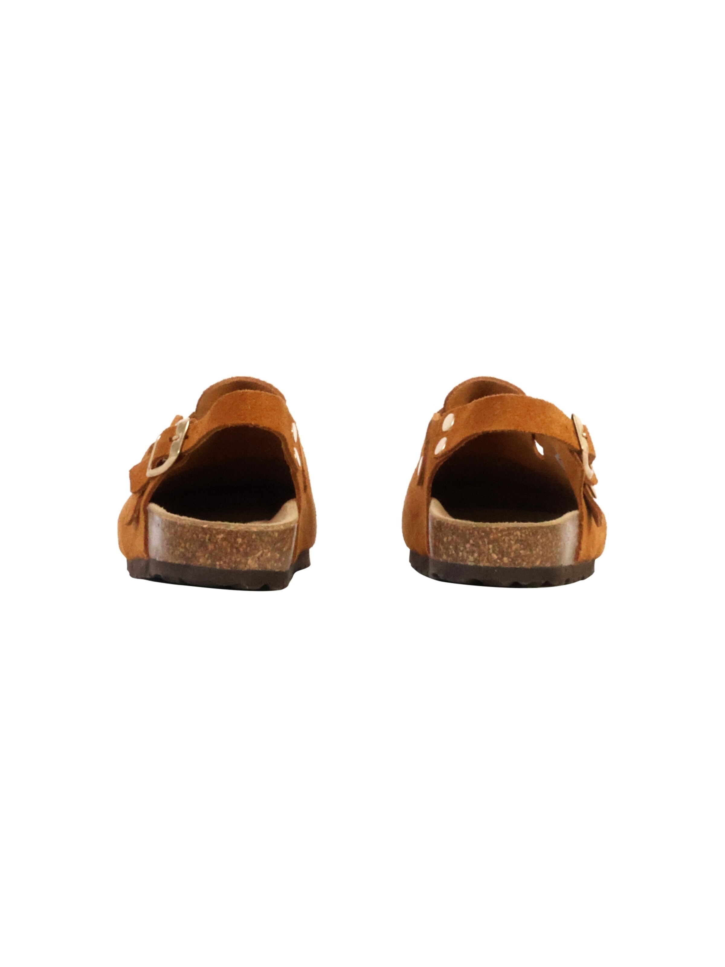 Pantoufle 'Kinder-Pantolette aus Leder Noga Boreali BS Edge' The Divine Factory en marron
