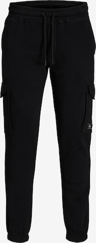 JACK & JONES - Pantalón cargo 'Gordon' en negro: frente