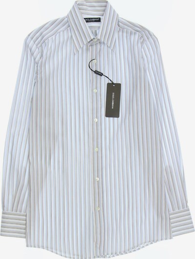 DOLCE & GABBANA Button Up Shirt in S in Brown / Smoke grey / White, Item view