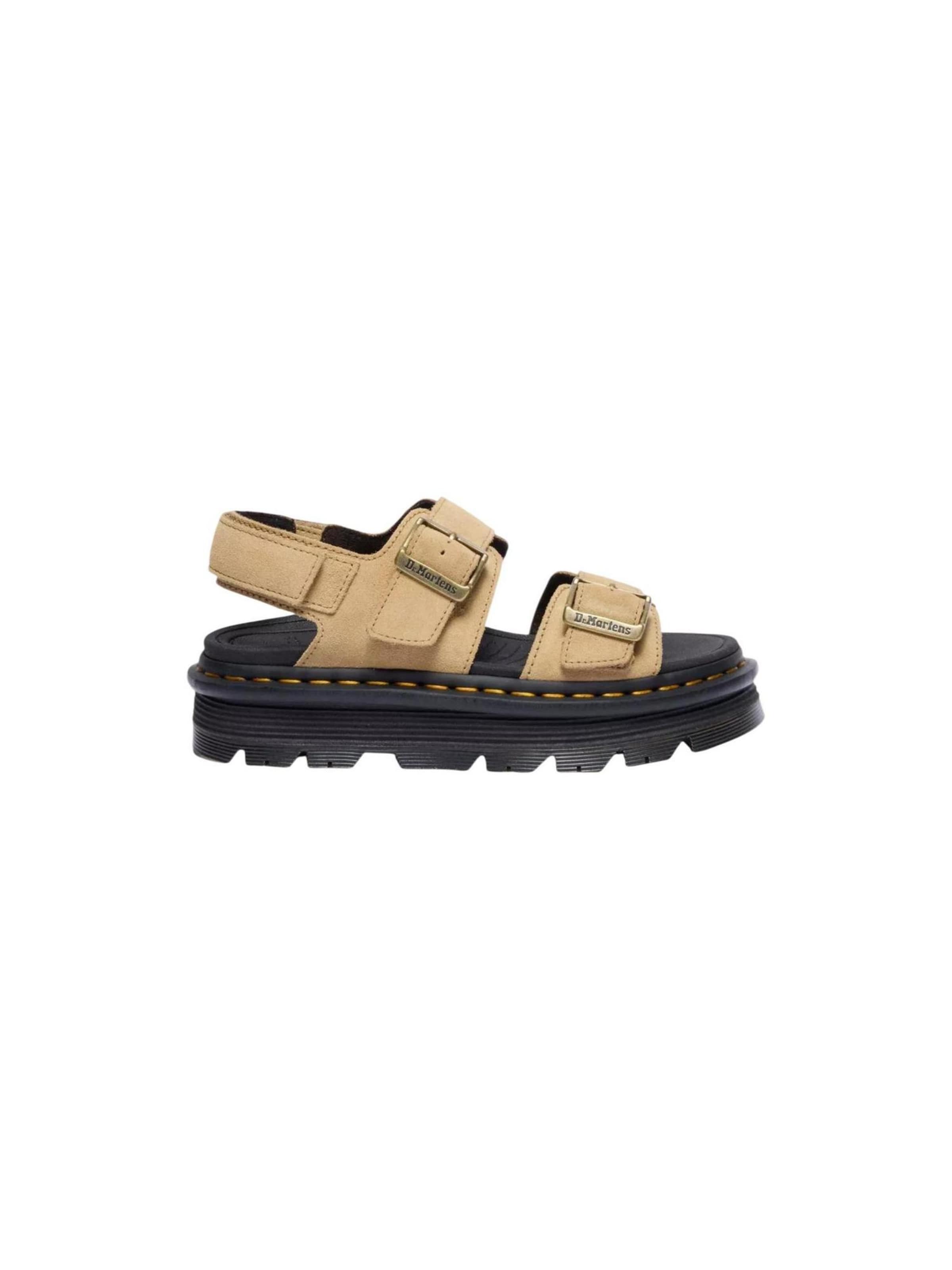 Sandalo 'Zebzag Sandal Savannah Tan Eh Suede 42689200' di Dr. Martens in beige: frontale