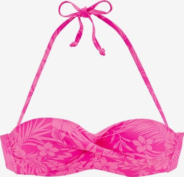 Fascia Top per bikini di VENICE BEACH in rosa: frontale