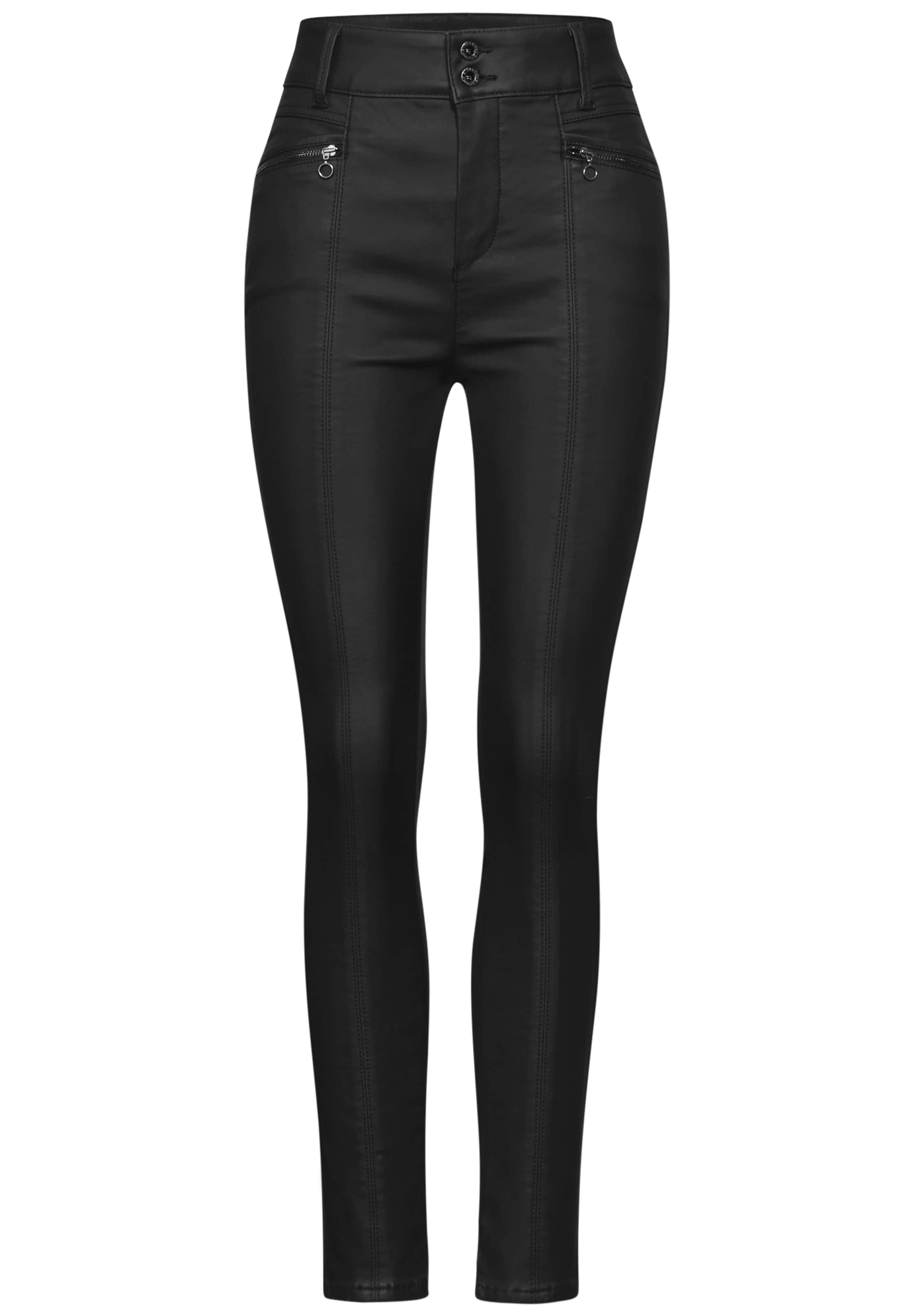 Street One Studio Hose in Schwarz: Vorderseite