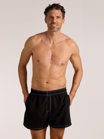 wavebreaker Board Shorts in Black: front